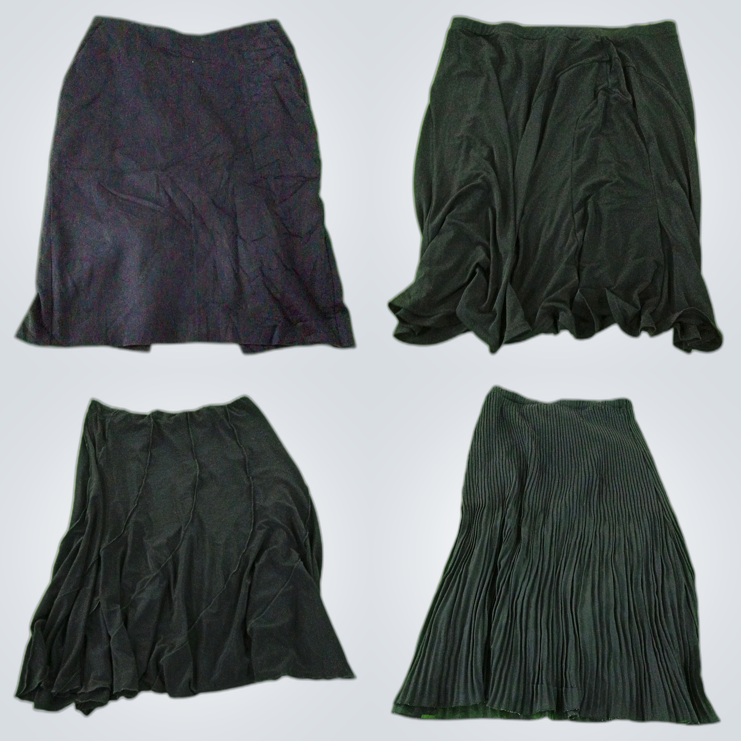 Bebe & More Black Skirt Bundle 5 Piece Mix Pleated..
