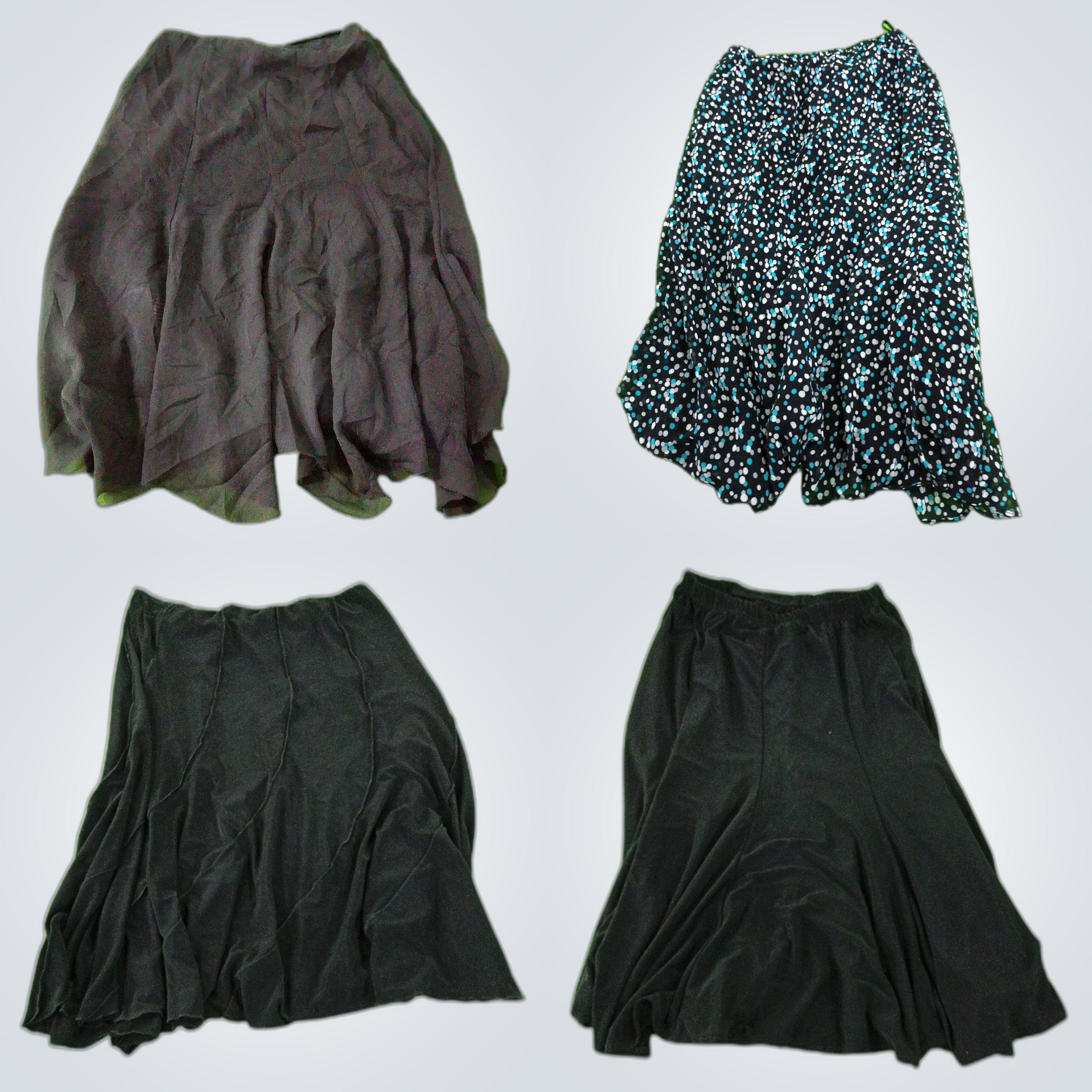 Vintage Skirt Bundle: 5 Mini & Midi Skirts from To..