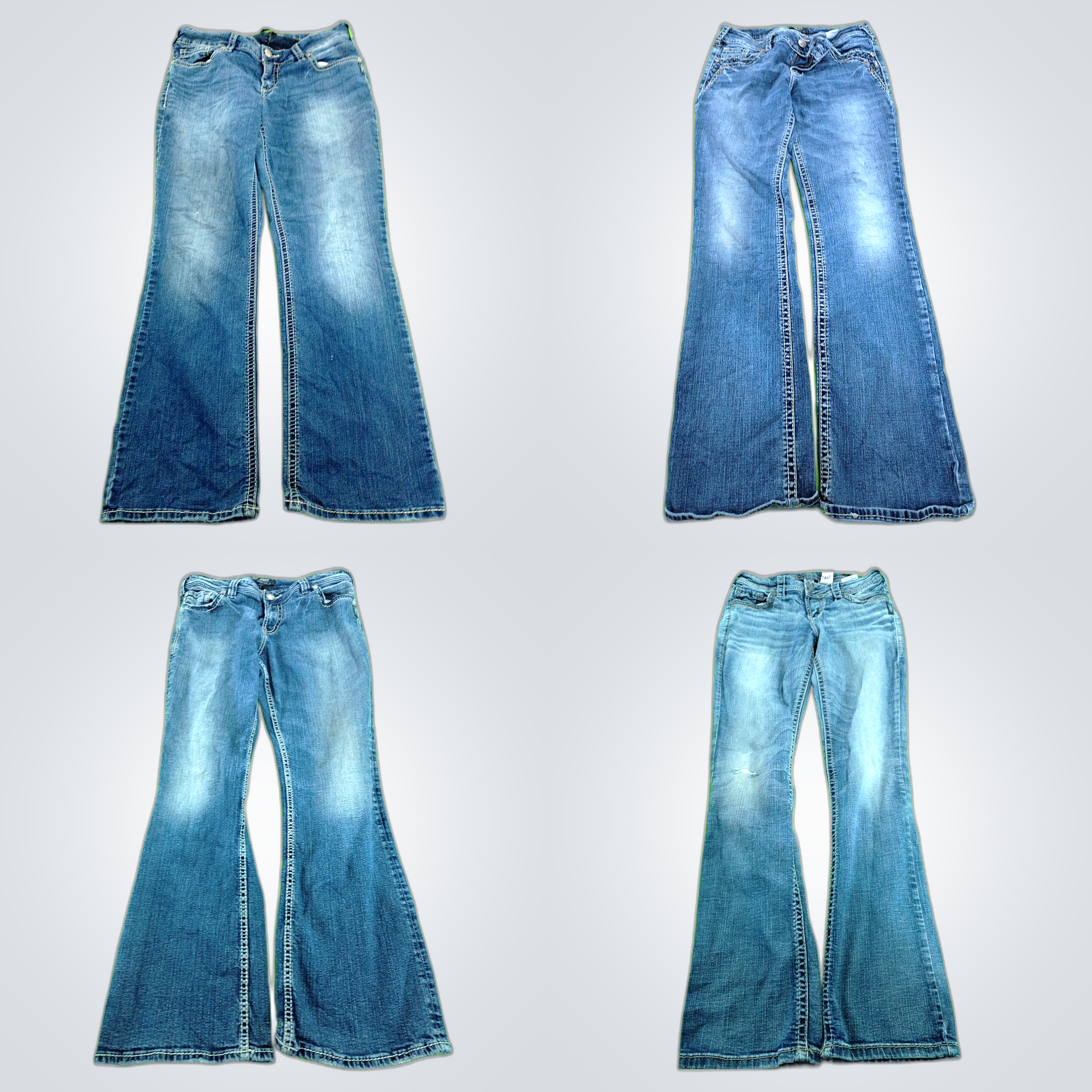 Silver Y2K Jean Bundle