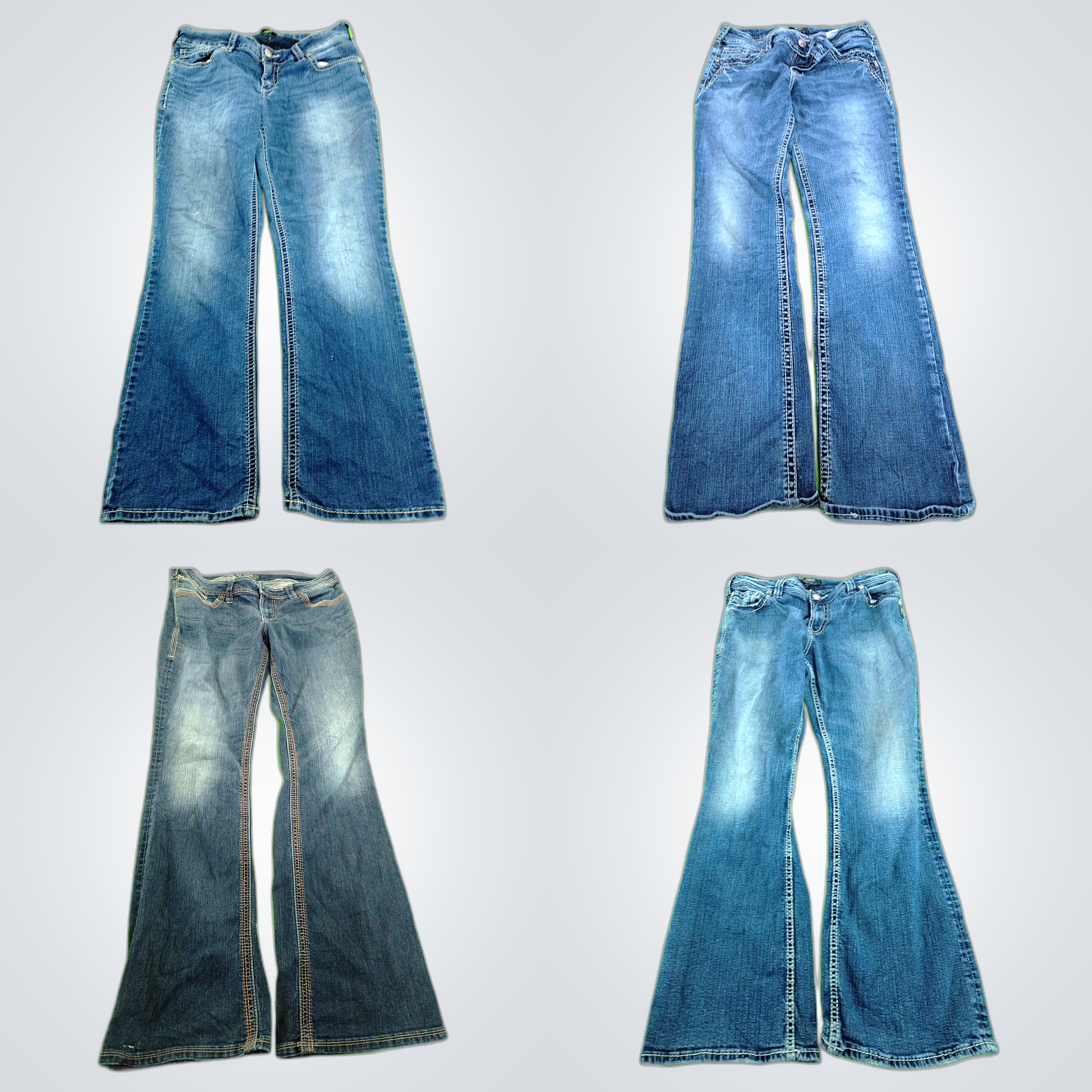 Silver Y2K Jean Bundle