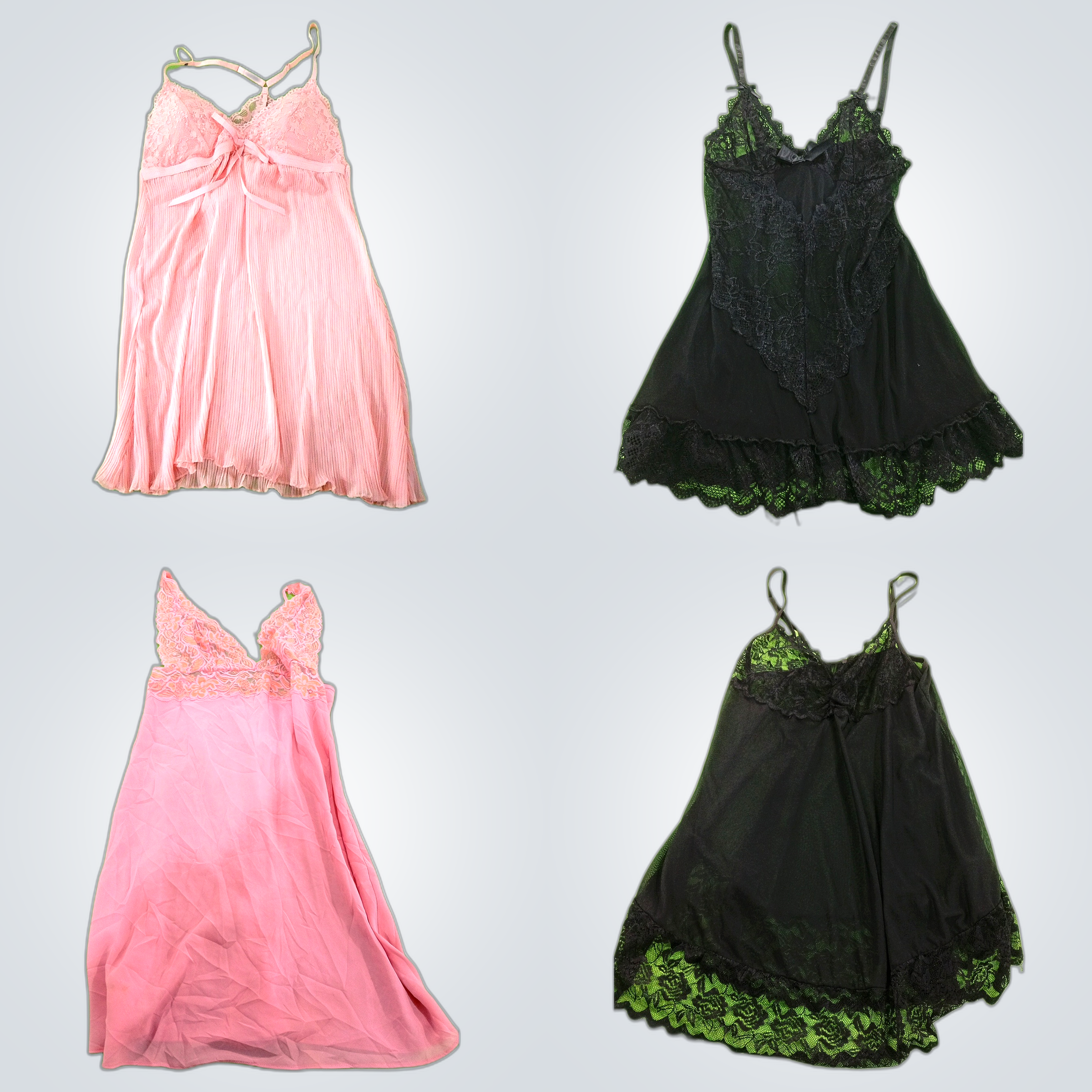 Y2k lace trim chemis