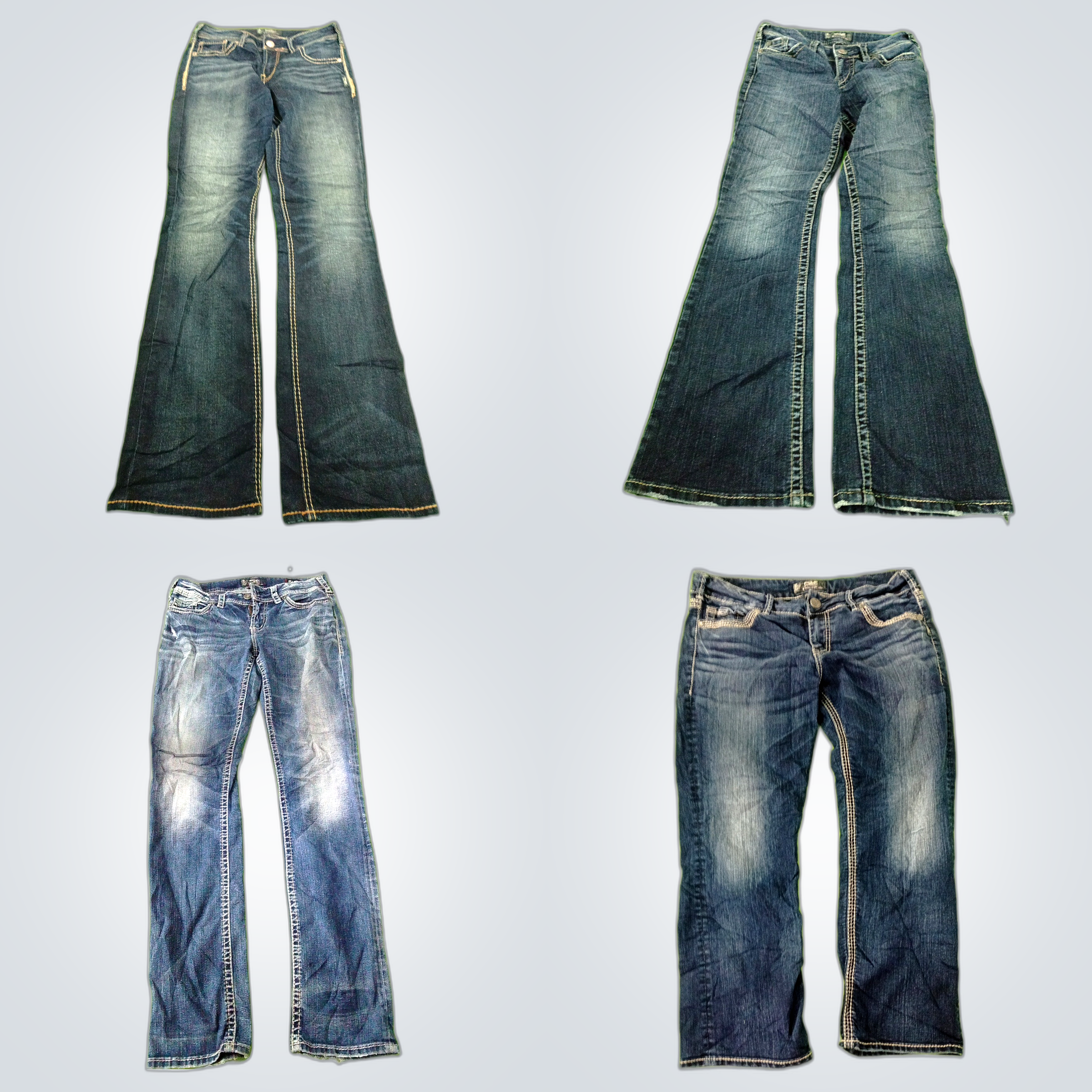 Silver Y2K Jean Bundle