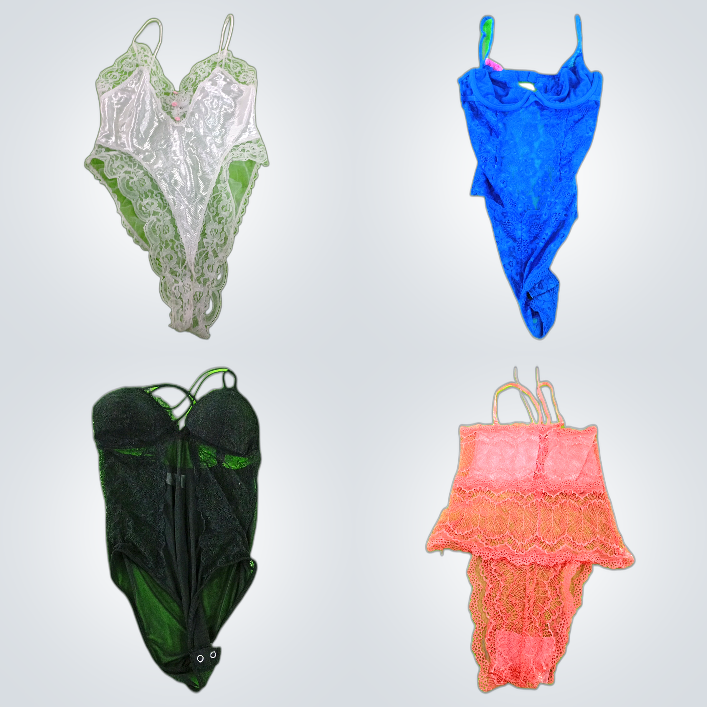 Y2k Lace  trim bodysuit Bundles