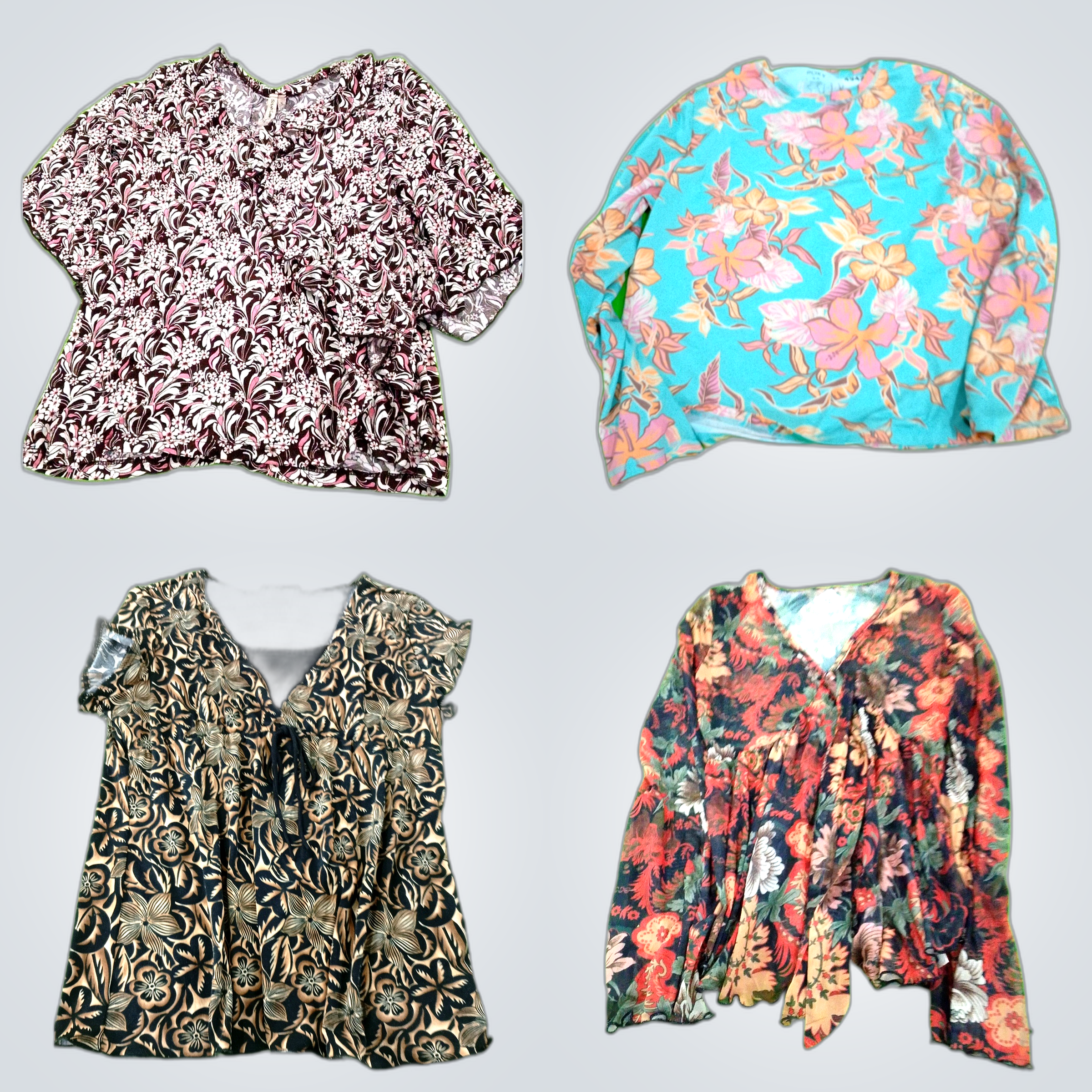 Y2K Floral Blouses Bundle