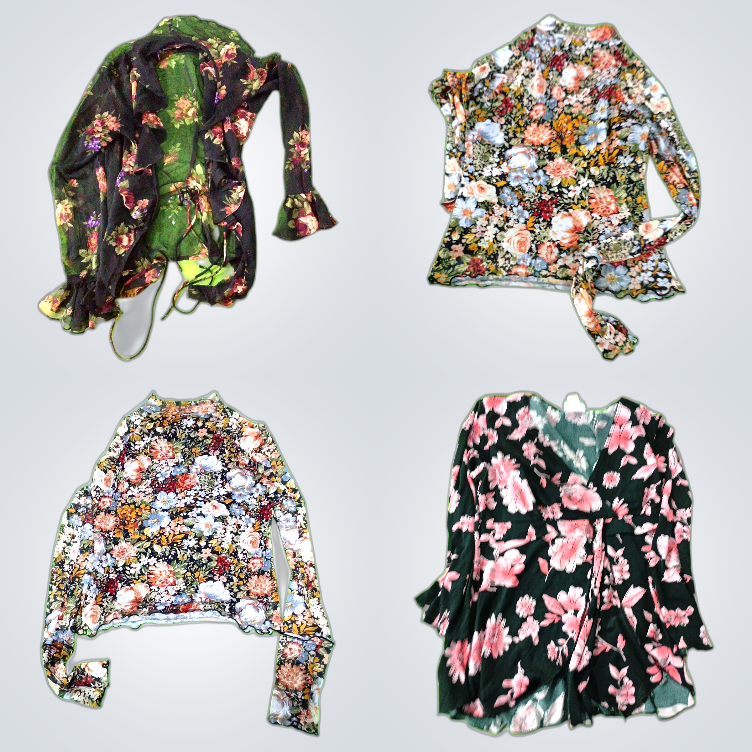 Y2k printed blouse  bundle