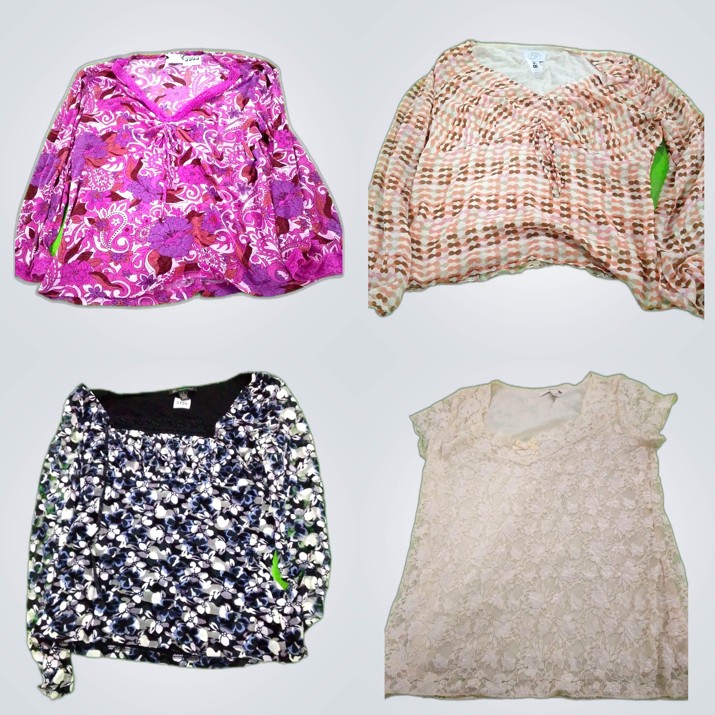 Y2K Floral Blouses Bundle