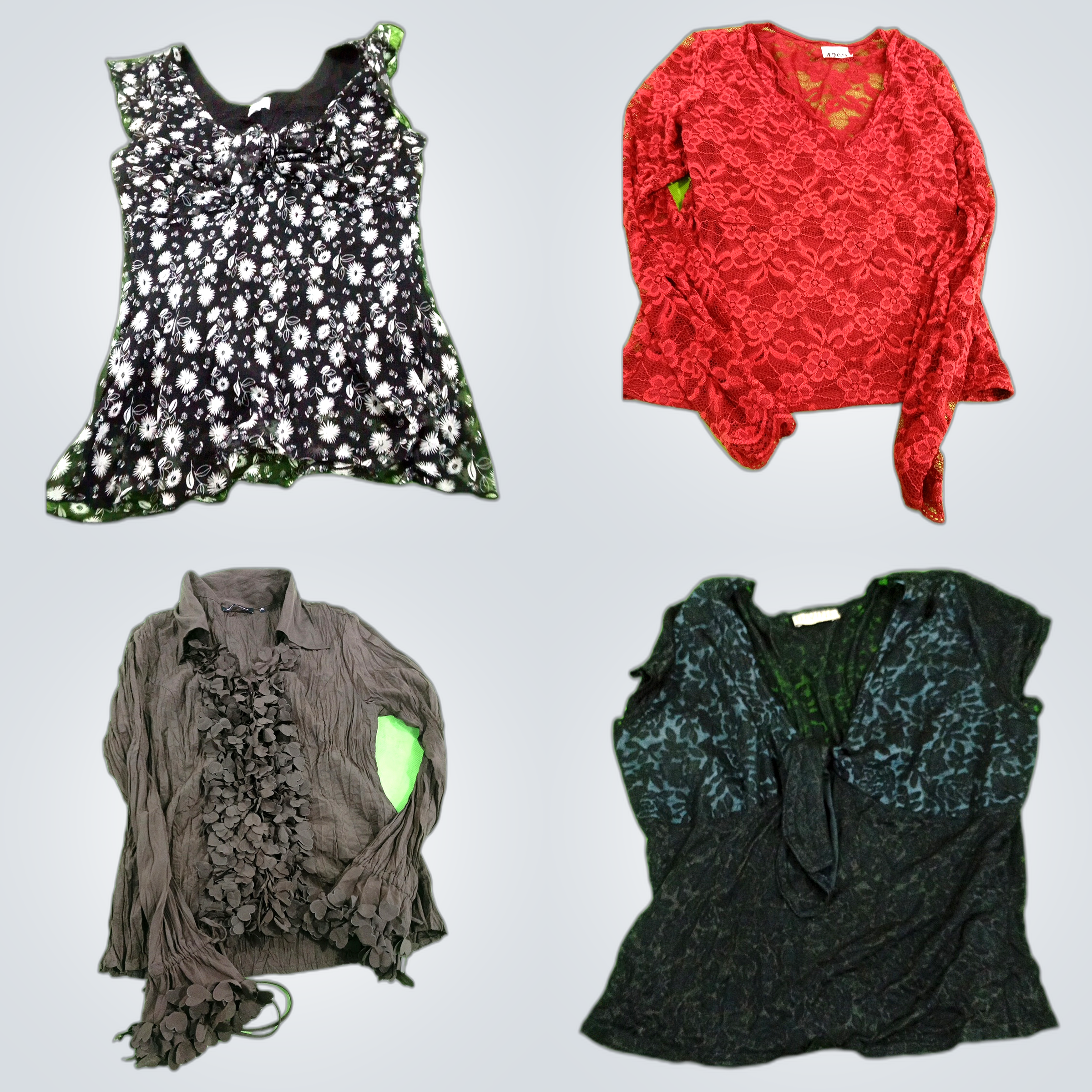 Y2K Floral Blouses Bundle