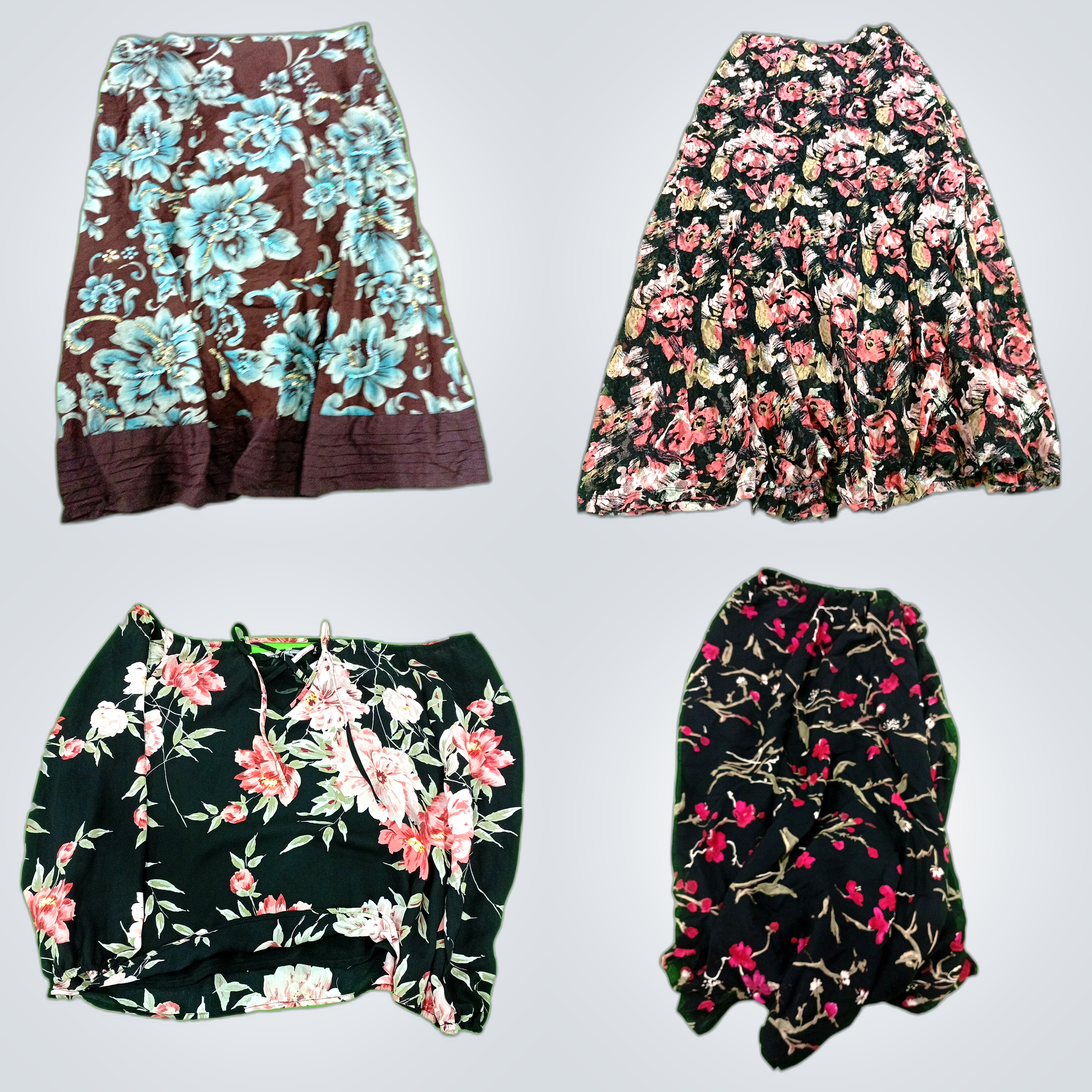 Y2K Floral Skirt Bundle