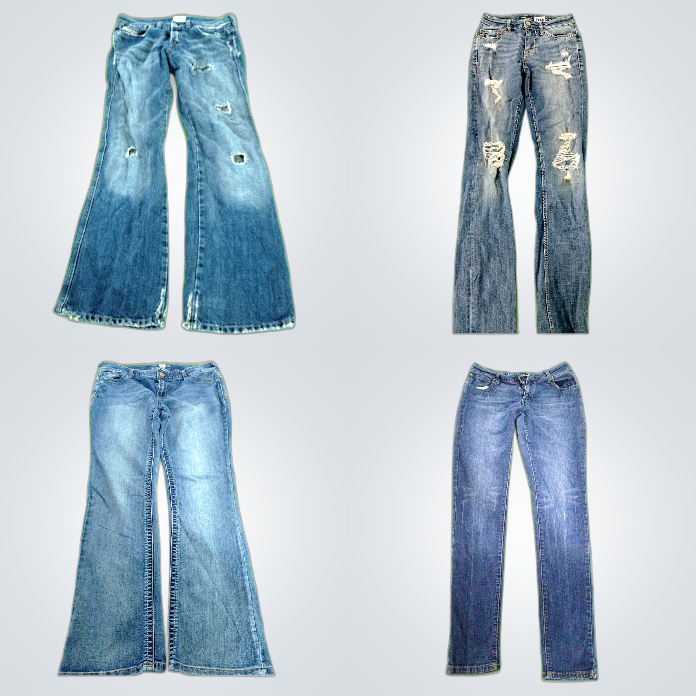Y2K Distressed Blue Jeans