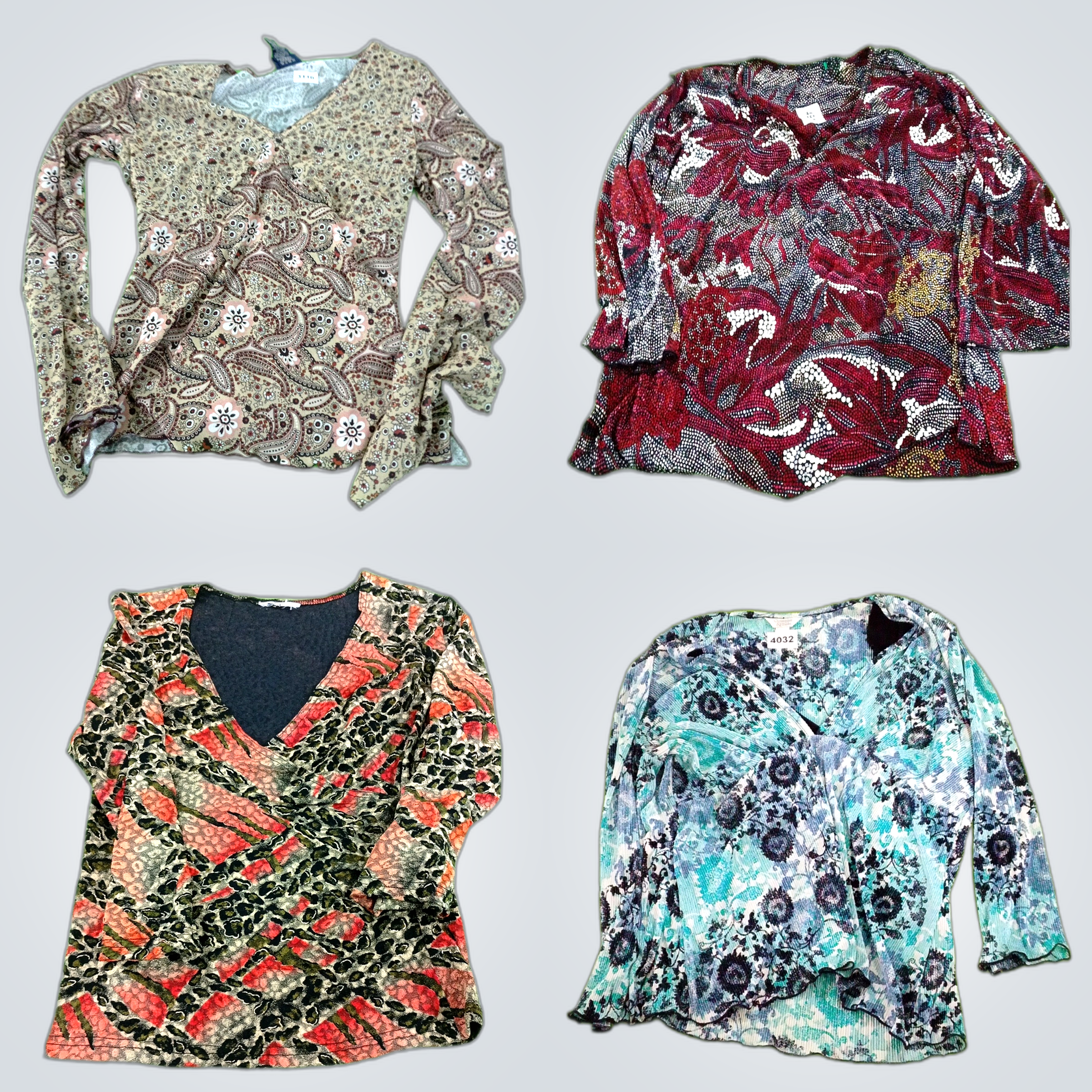 Y2K Blouses with Patterns