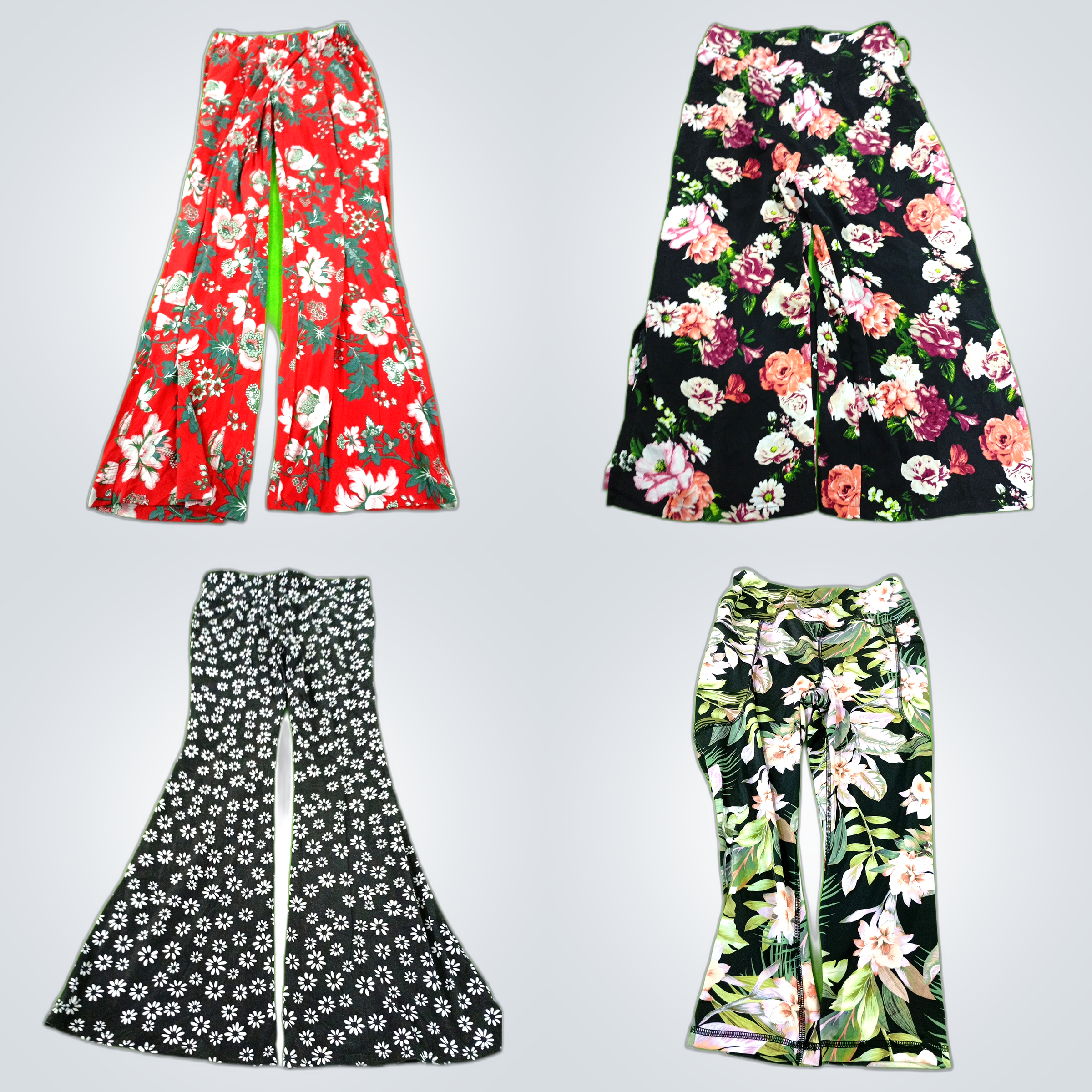 Pantaloni floreali Y2k Bundles