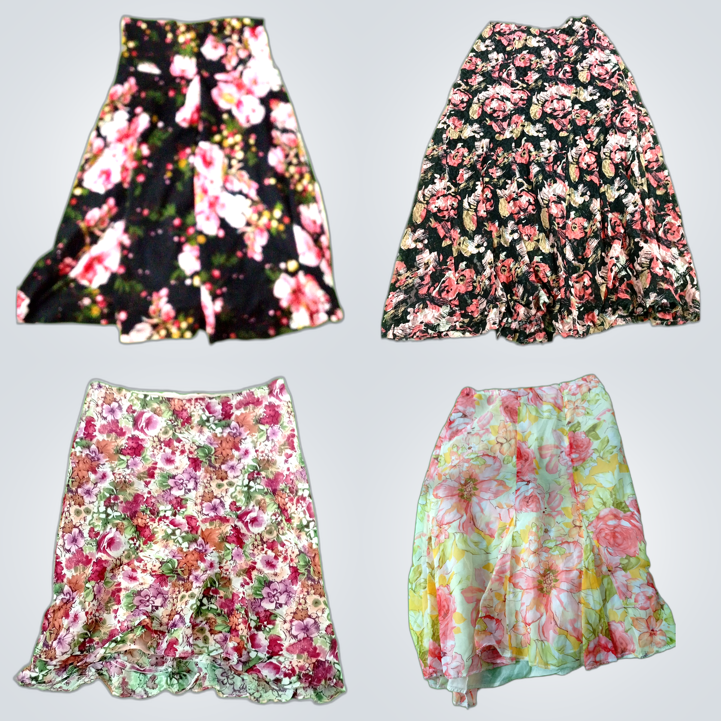Y2K Floral Skirt Bundle