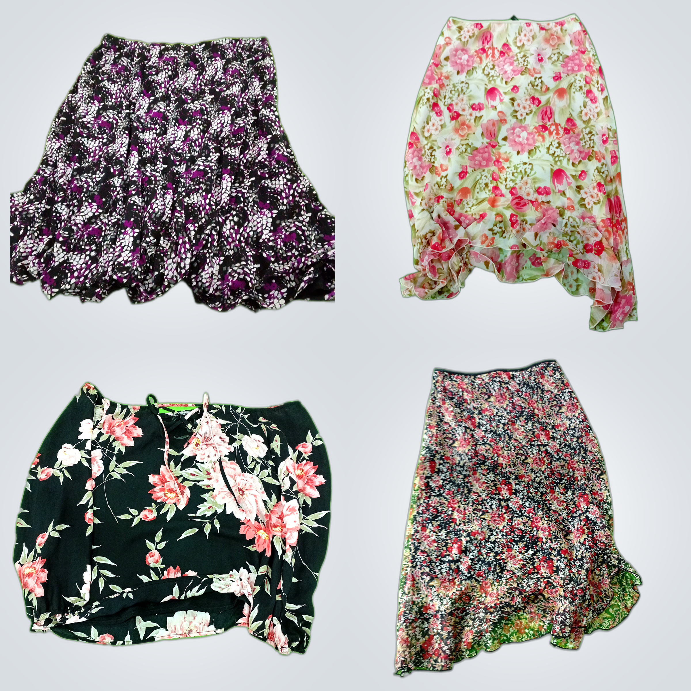Y2K Floral Skirt Bundle