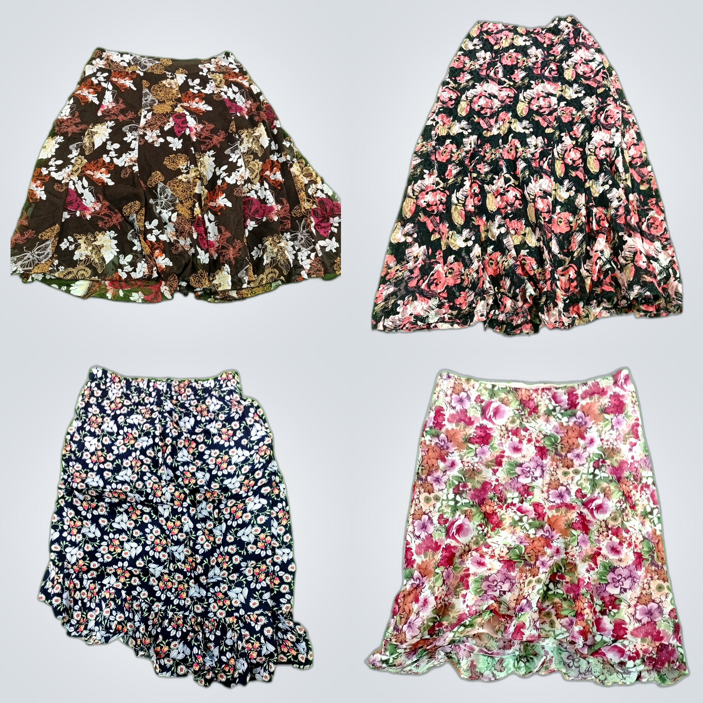 Y2K Floral Skirt Bundle