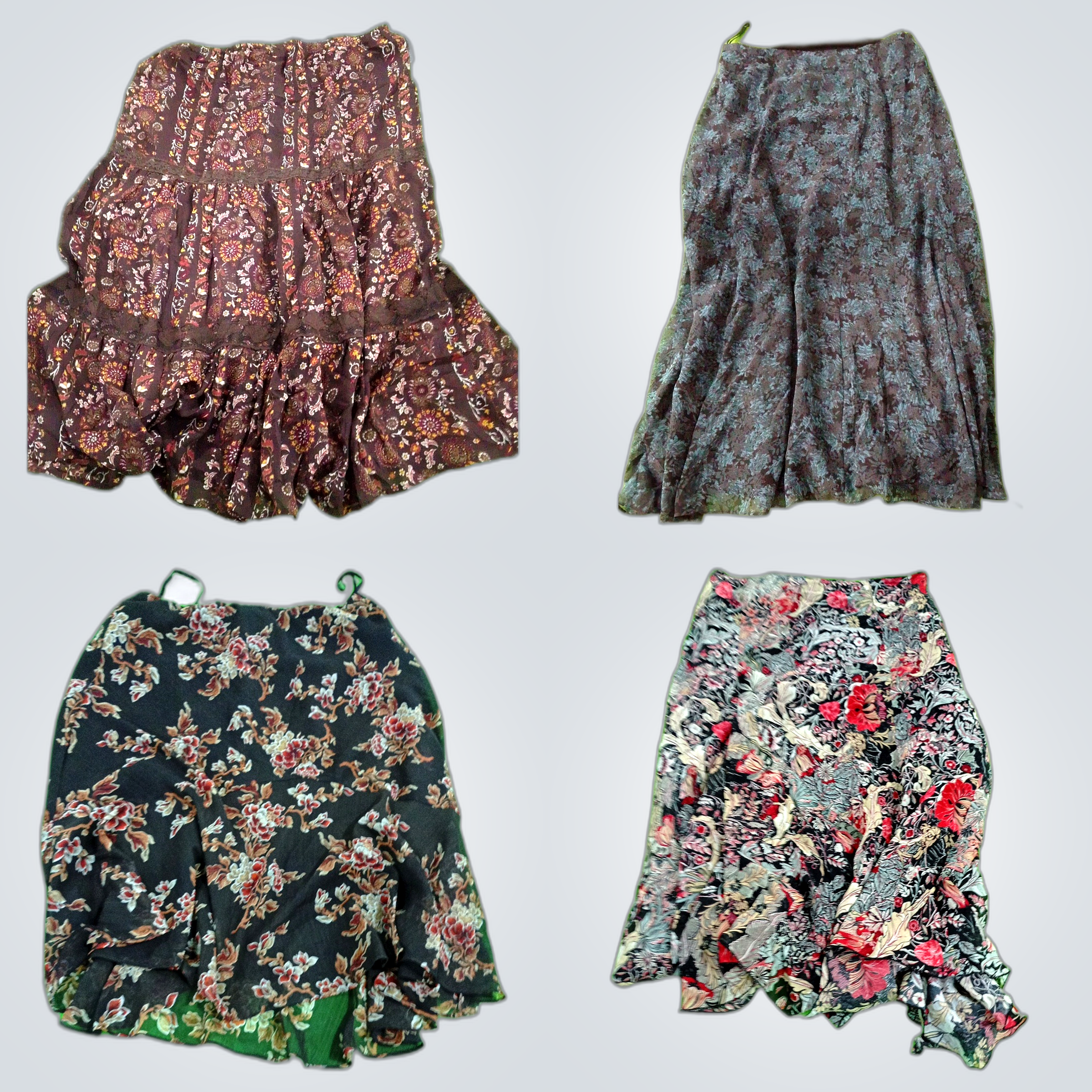 Y2K Floral Skirt Bundle