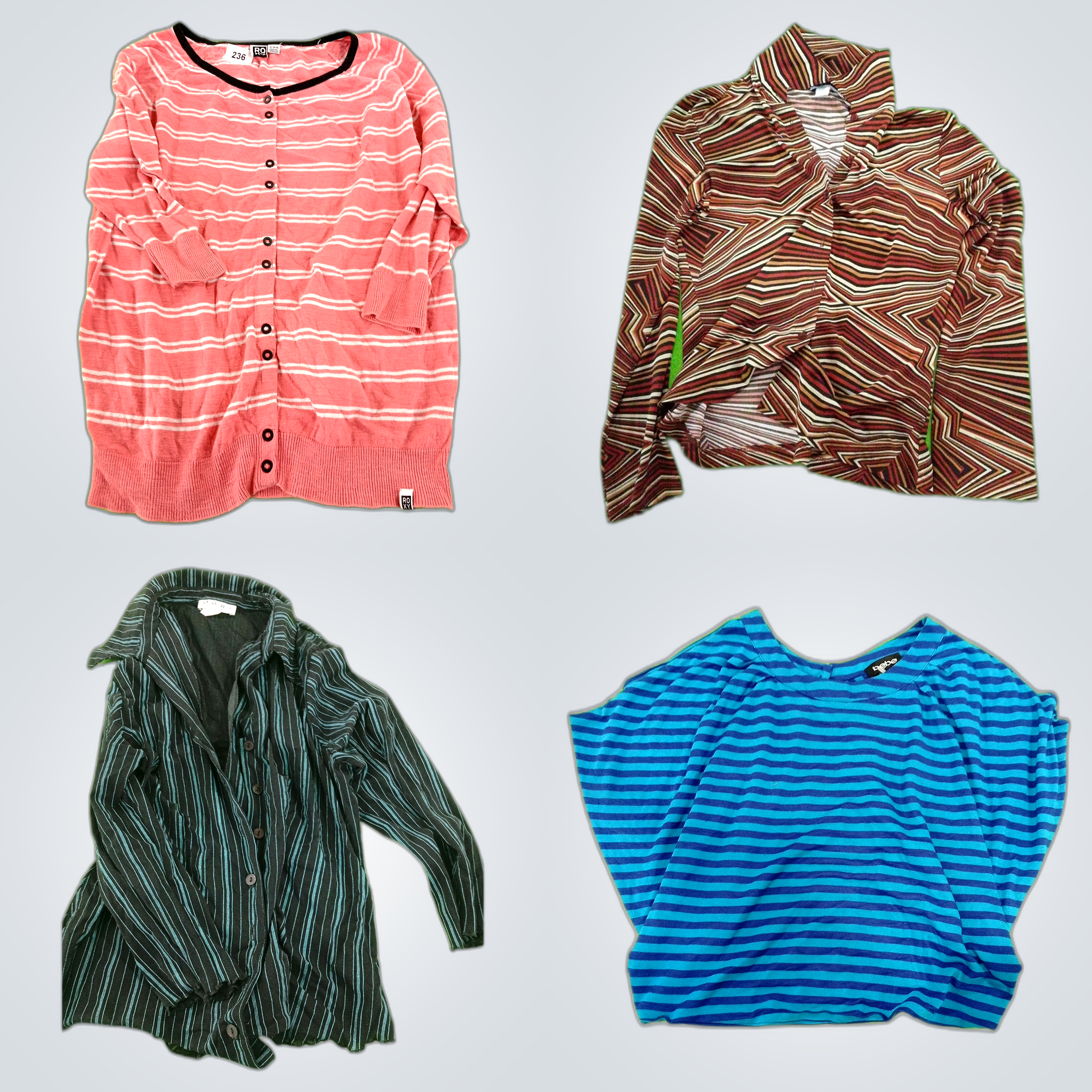 Y2K Striped Shirts Bundle