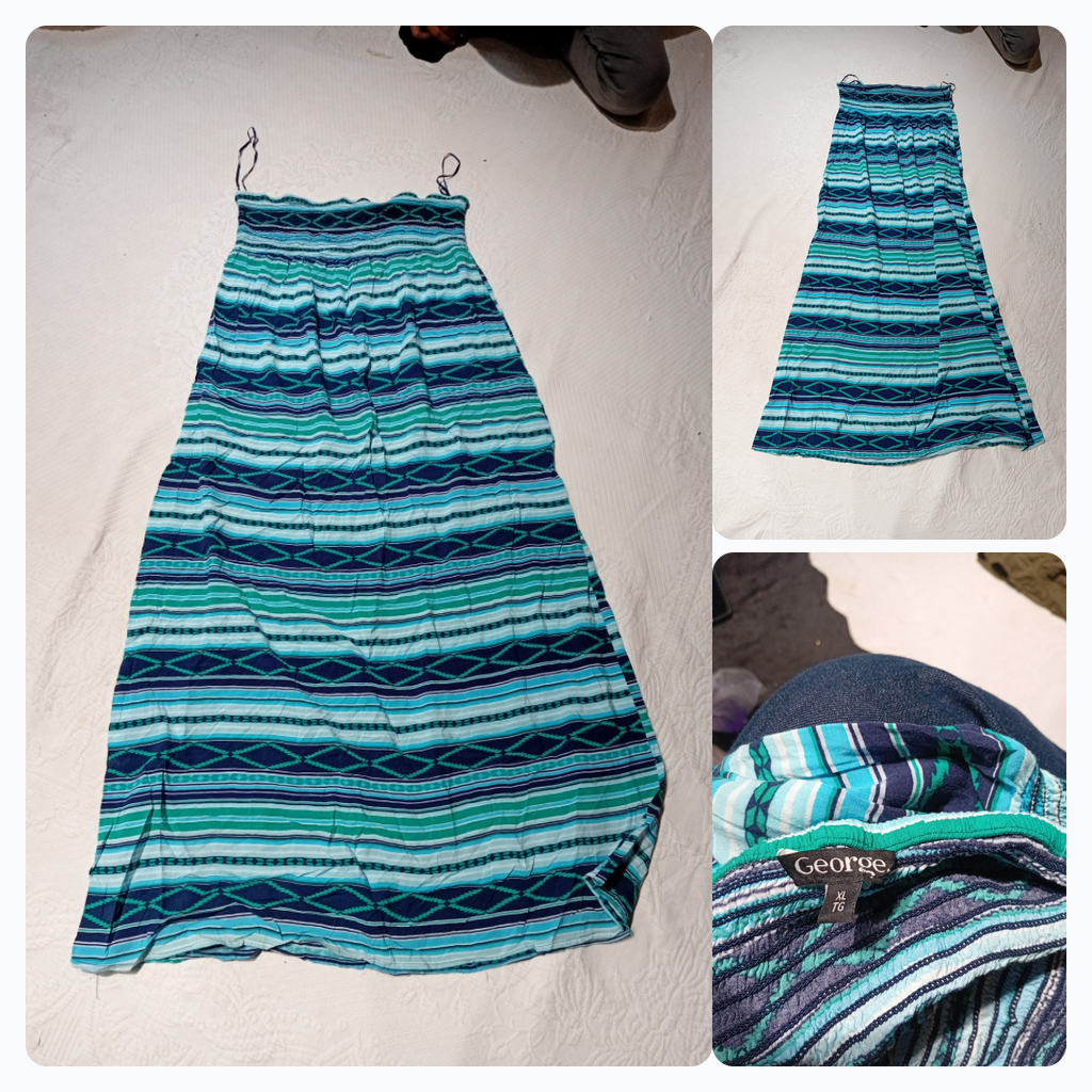 George Striped Maxi Dress
