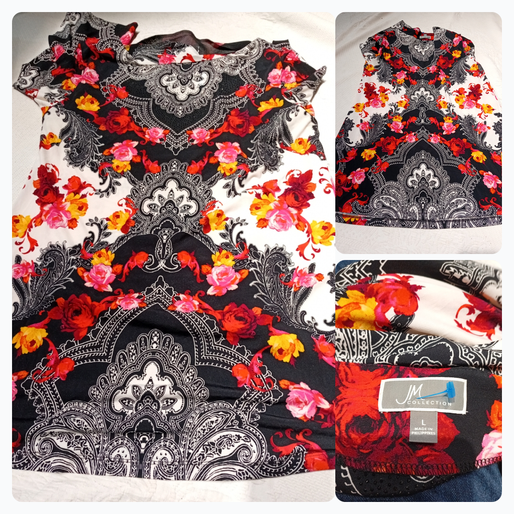 JM Collection Floral Print Dress