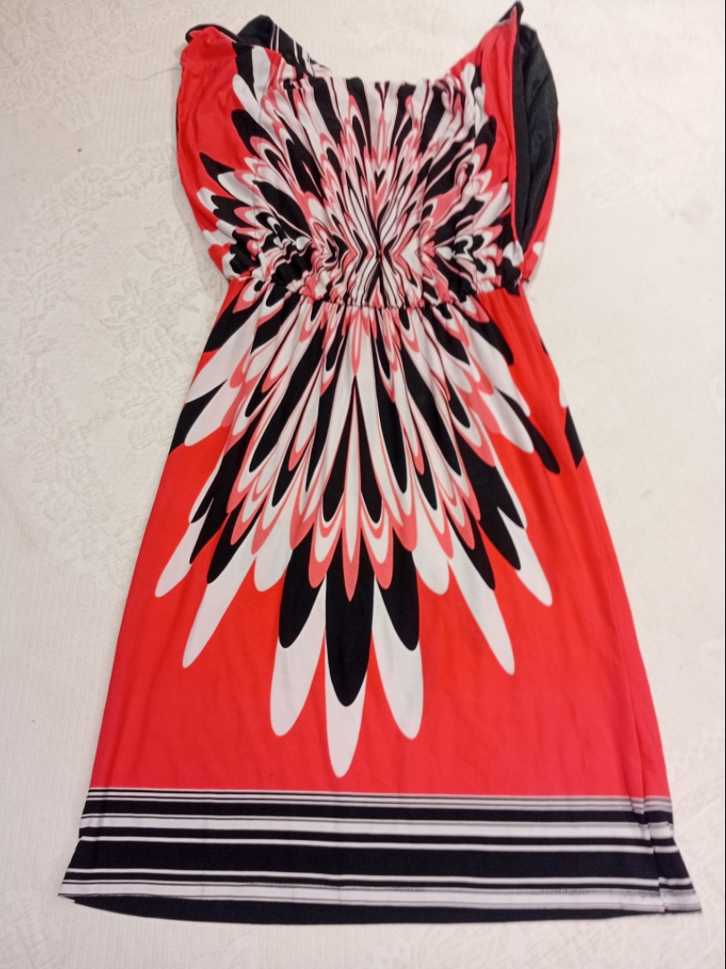Vestito Mini Rosso a Fiori Olivia Matthews