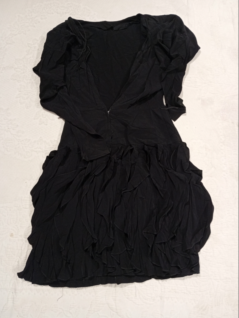 Ashlee California Black Ruffle Dress