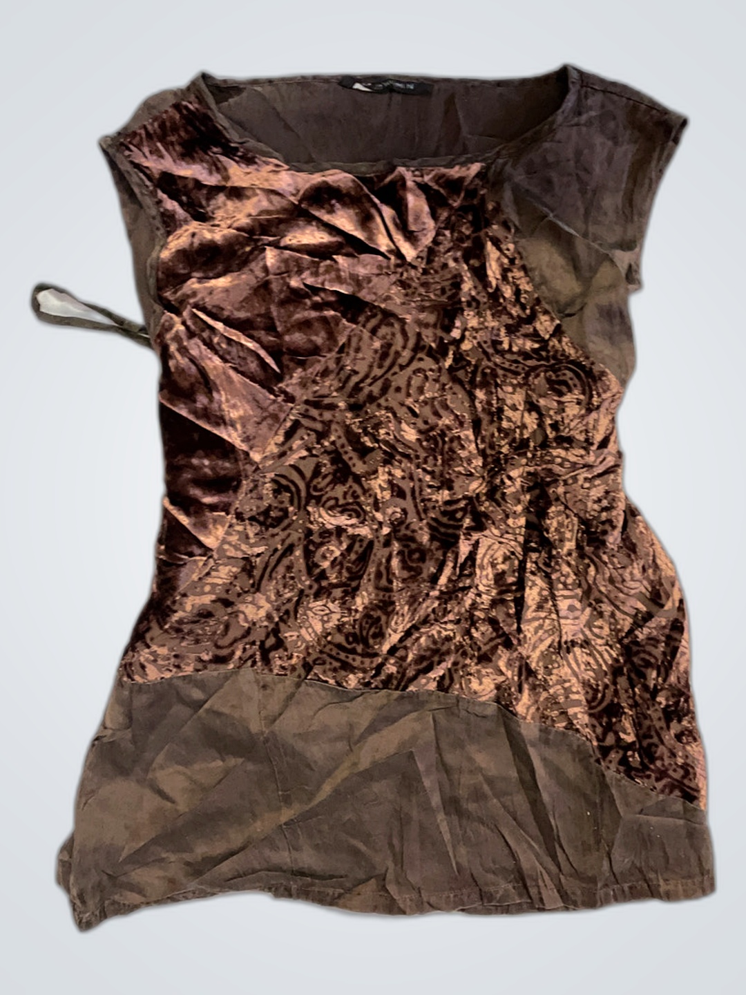 Braunes Samtoberteil