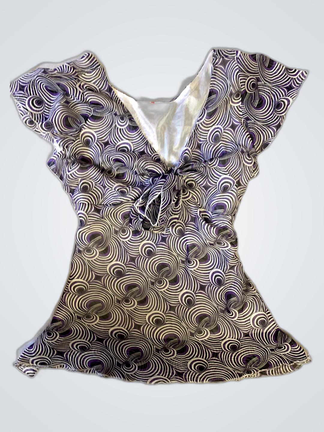 Bluse mit Wirbelmuster