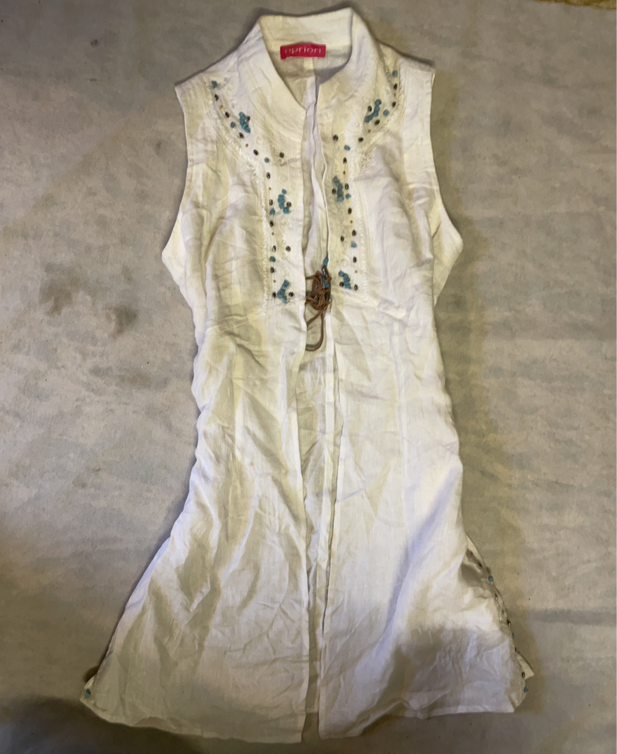 Apriori Verziertes Weißes Hemd