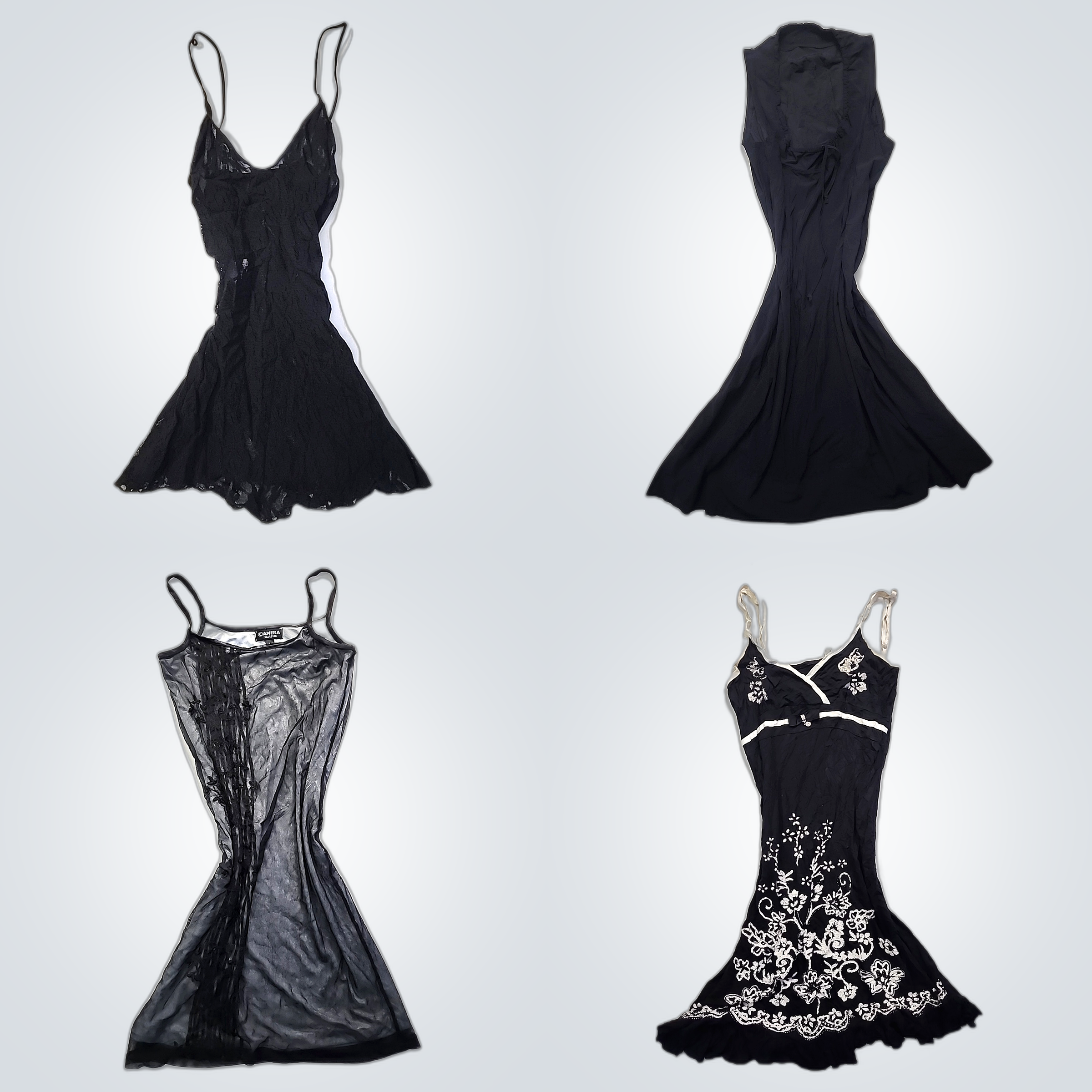 Slip Dresses Black Vintage Bundle