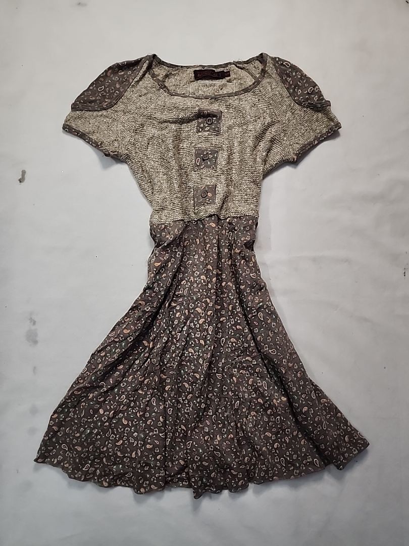 Brown Paisley Dress