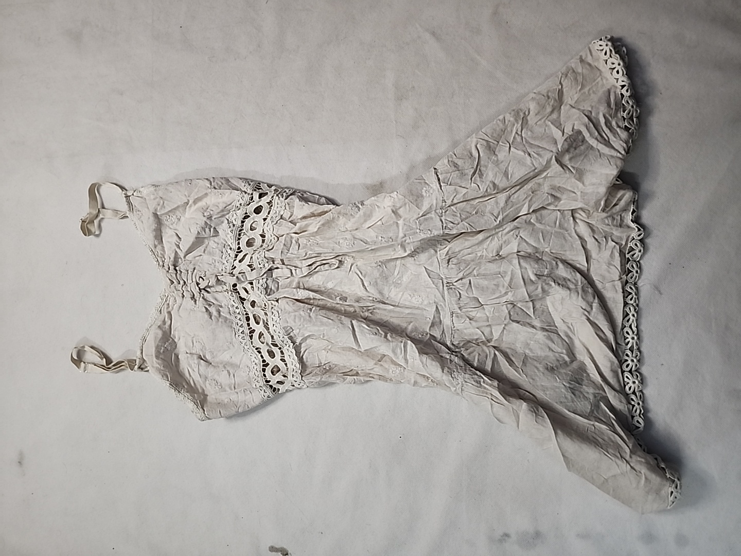 Chemisier in pizzo bianco