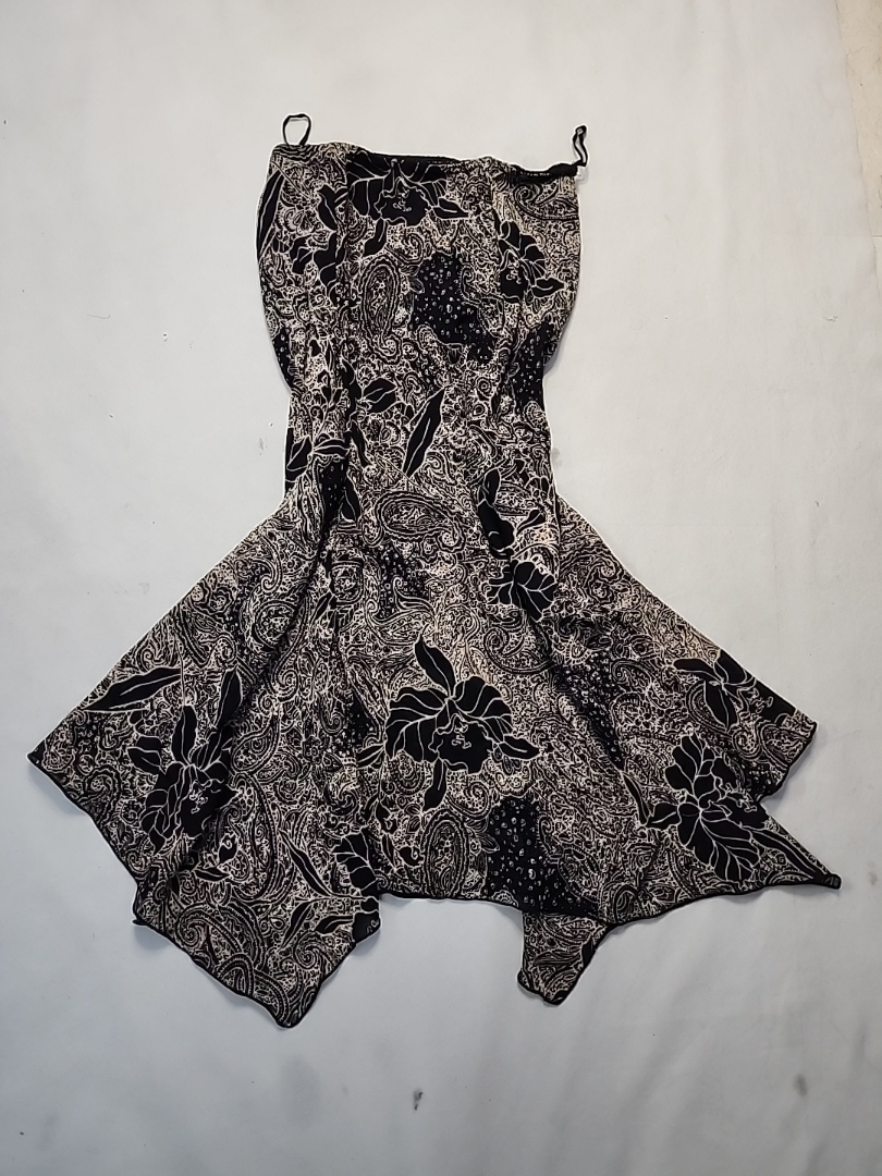 Black and White Floral Dress