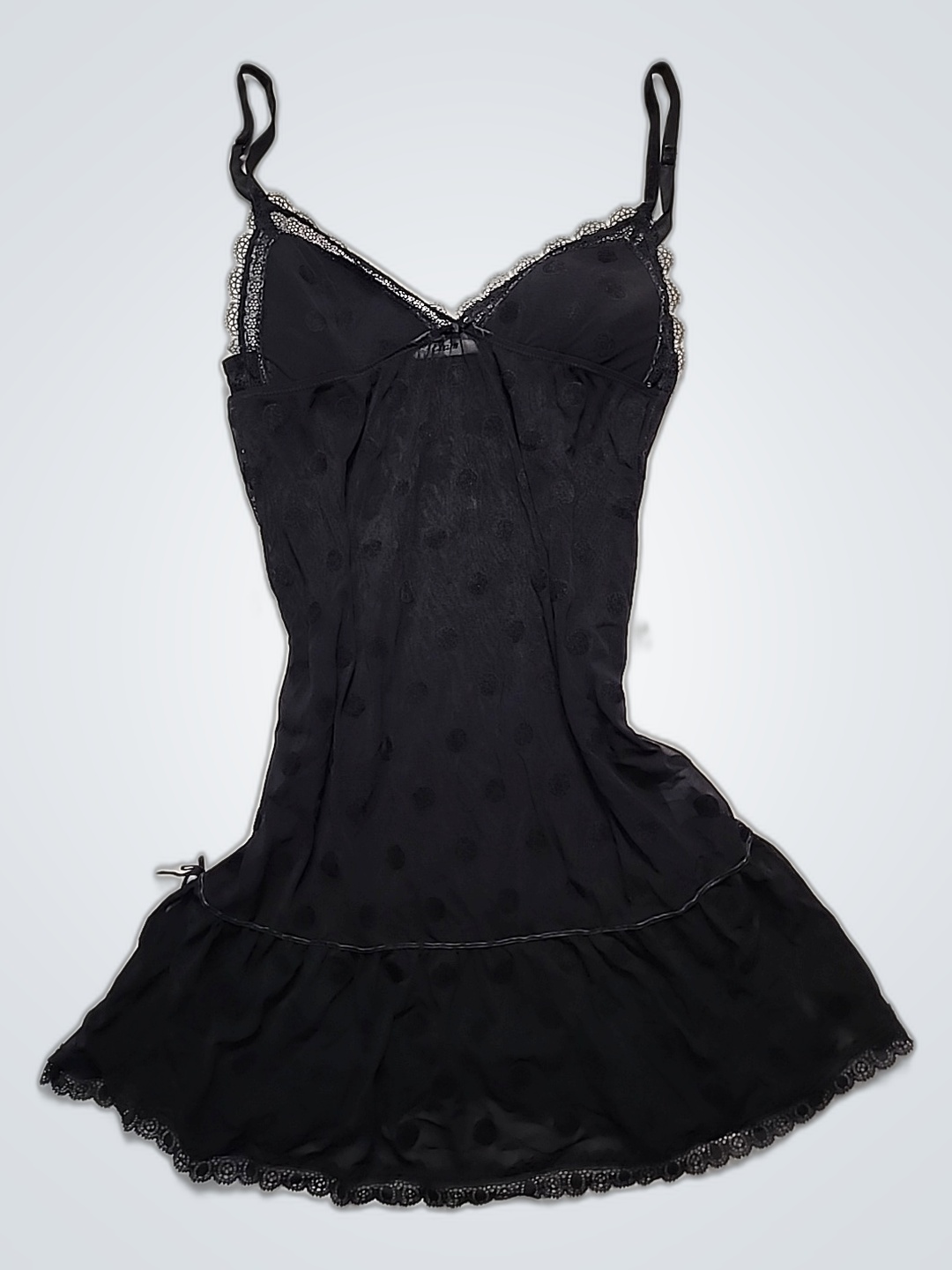 Black Lace Slip Dress