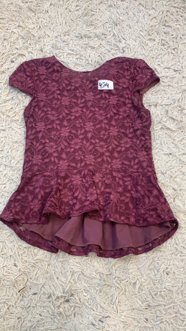 Moda International Lace Peplum Top