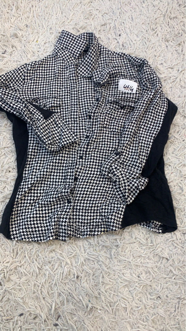 Chemise à boutons en pied de poule Zac & Rachel