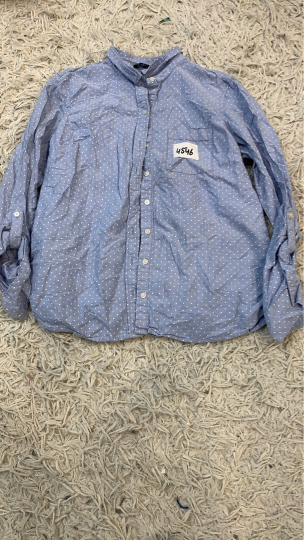 Tommy Hilfiger Blau gepunktetes Button-Up Hemd