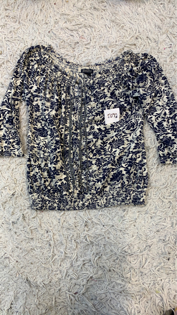 Lucky Brand Floral Print Blouse