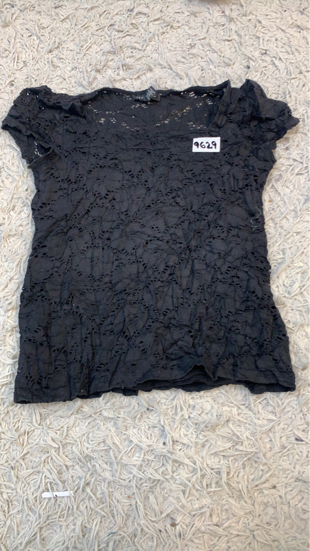 INC International Concepts Black Lace Sh..
