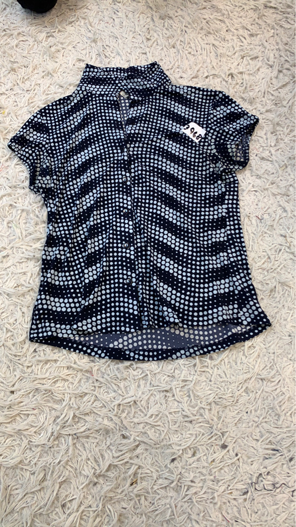 Jessica Polka Dot Button-Up Shirt