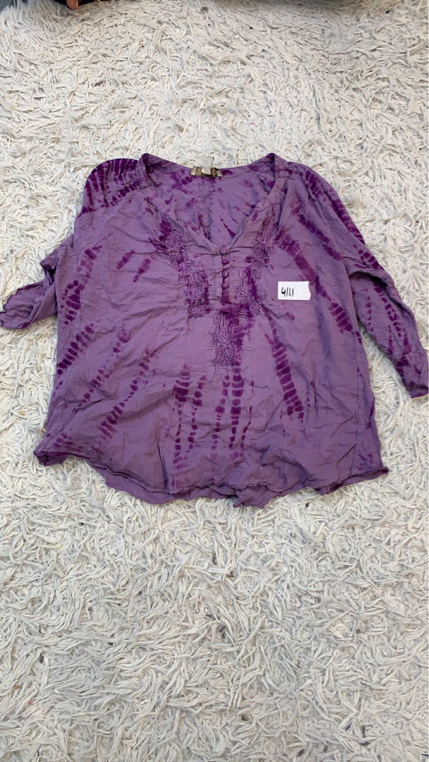 Top bordado tie-dye Vintage America Blues