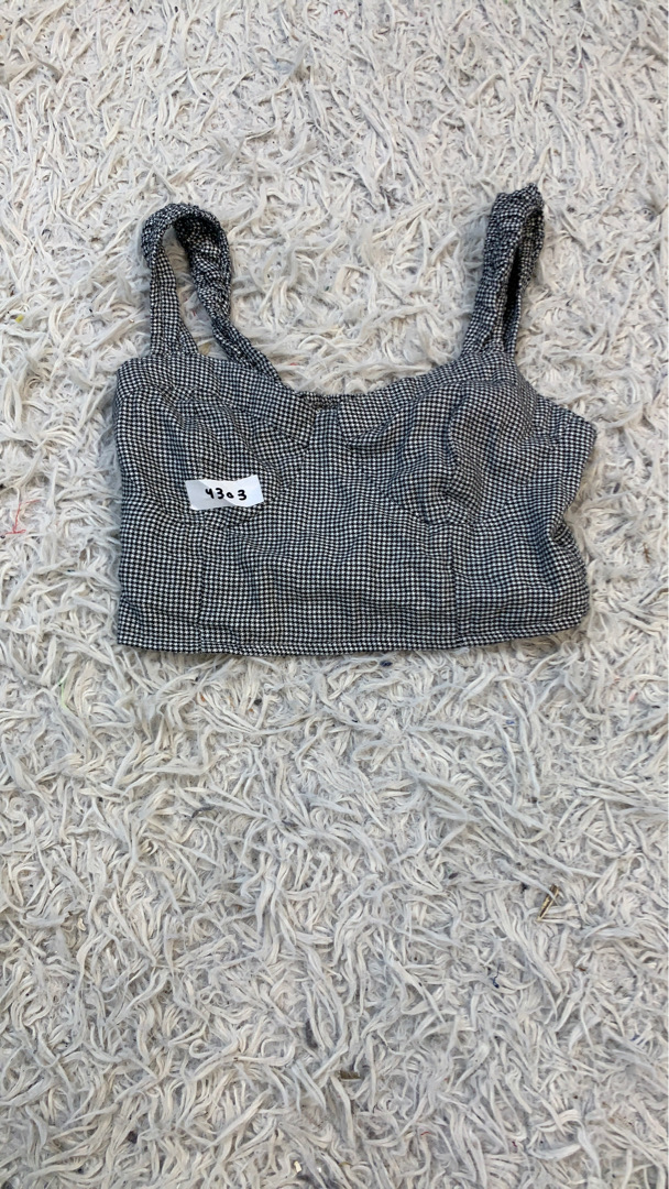 Sopra Houndstooth Crop Top