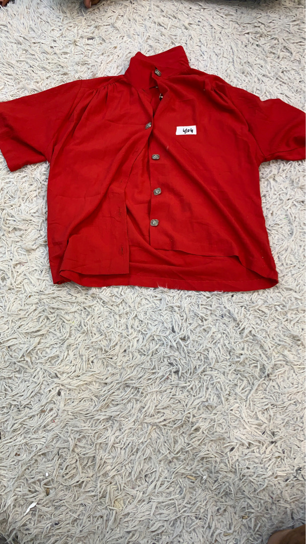 Red Button-Up Shirt