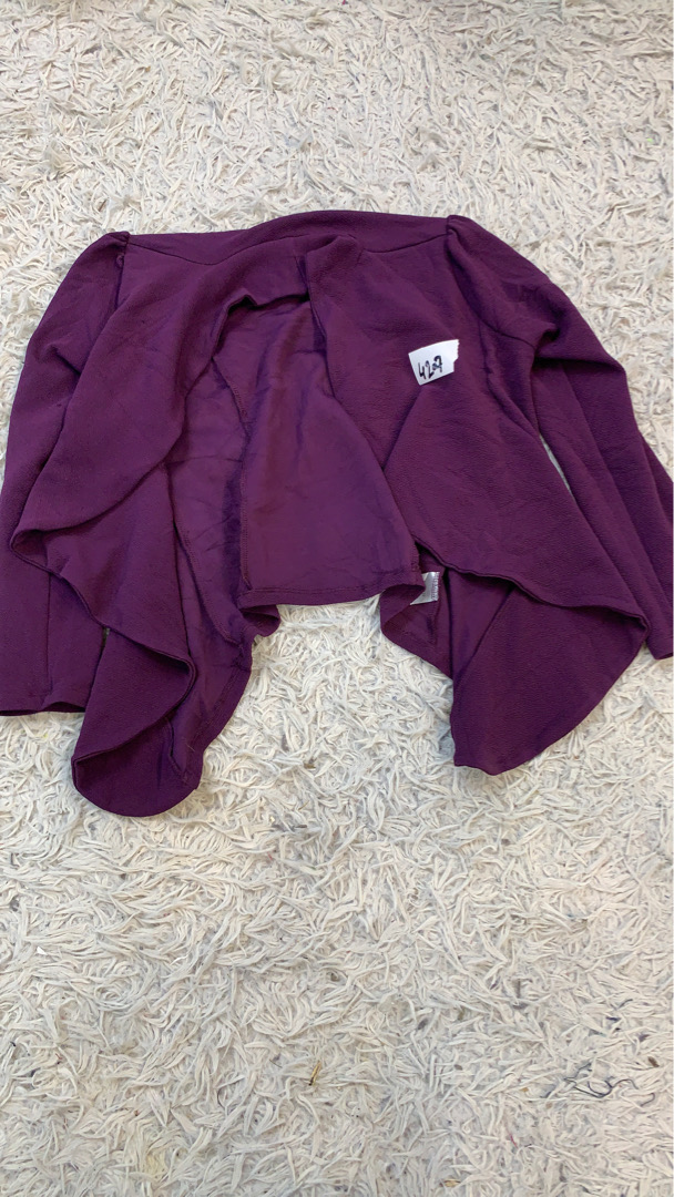 Cardigan Frontal Abierto Púrpura