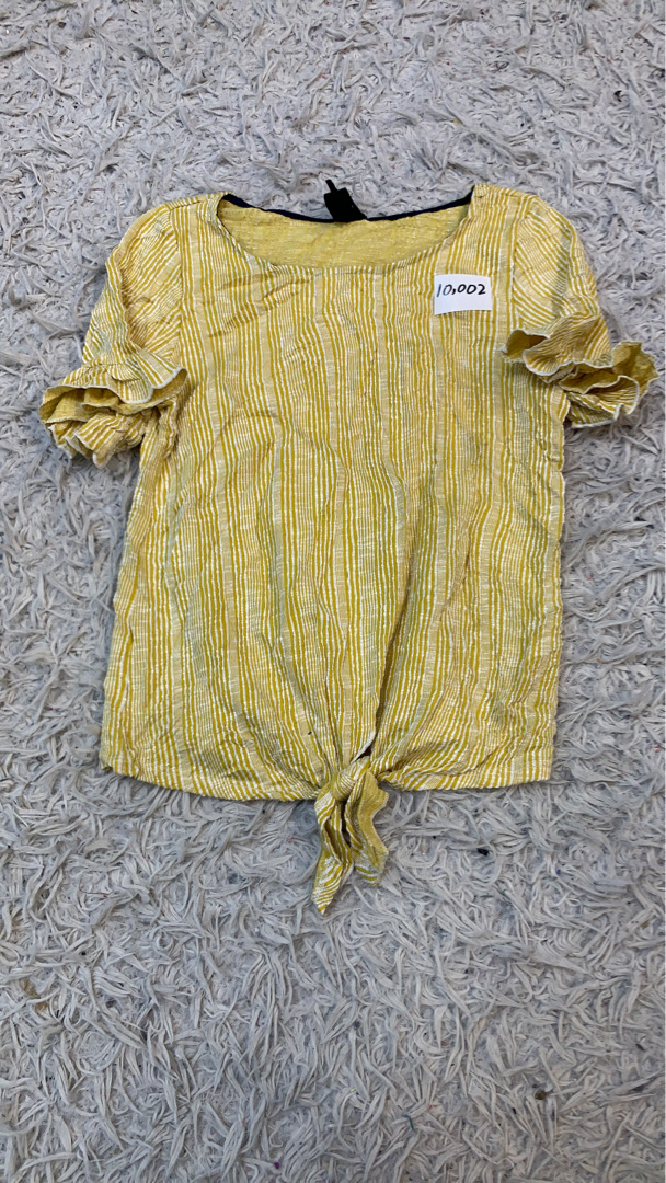 Striped Tie-Front Top