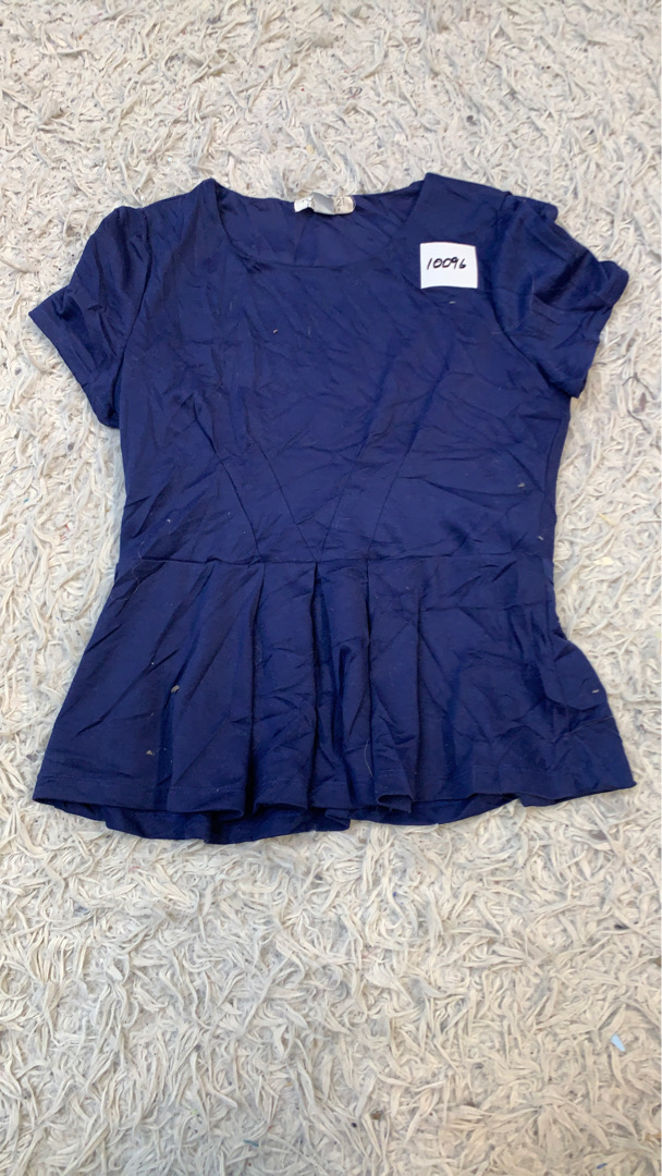 Forever 21 Blue Peplum Top
