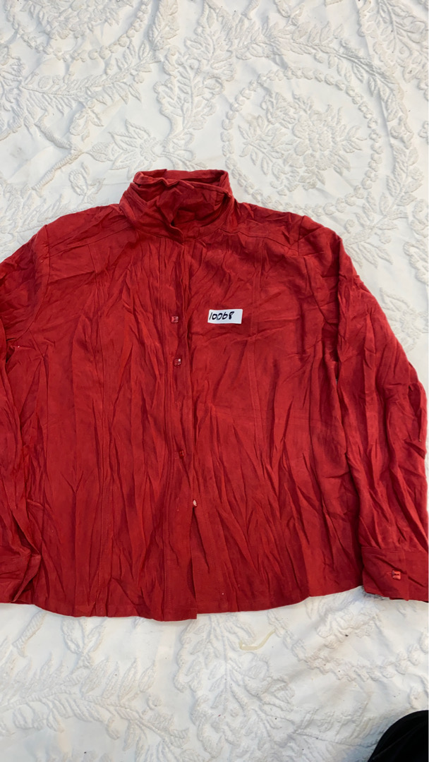 Red Button-Up Shirt