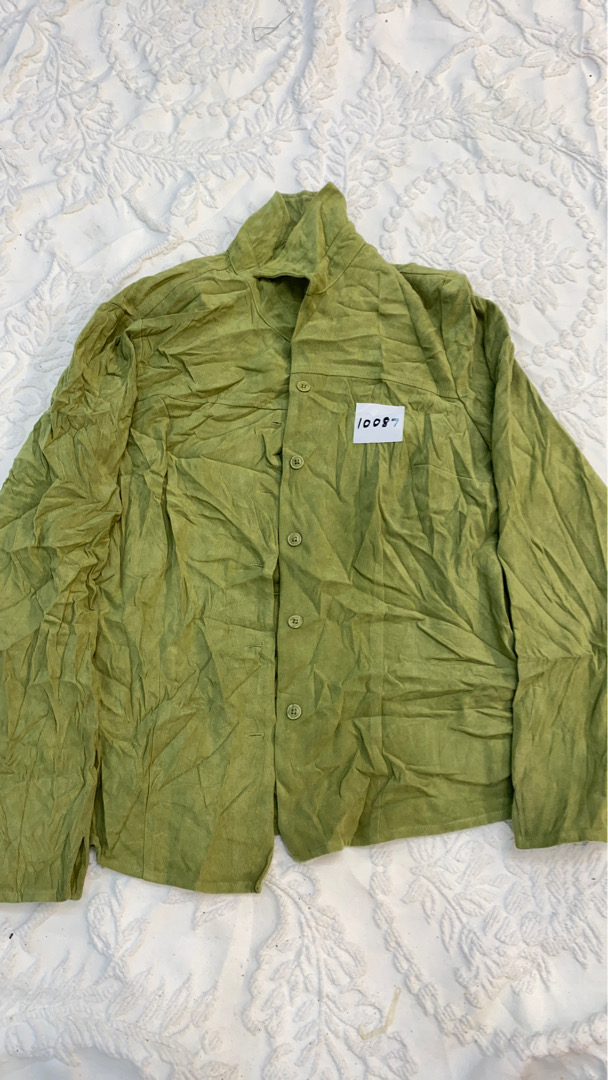 Green Button-Up Shirt