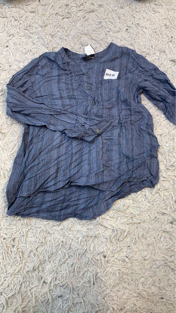Blue Long Sleeve Button Up Shirt