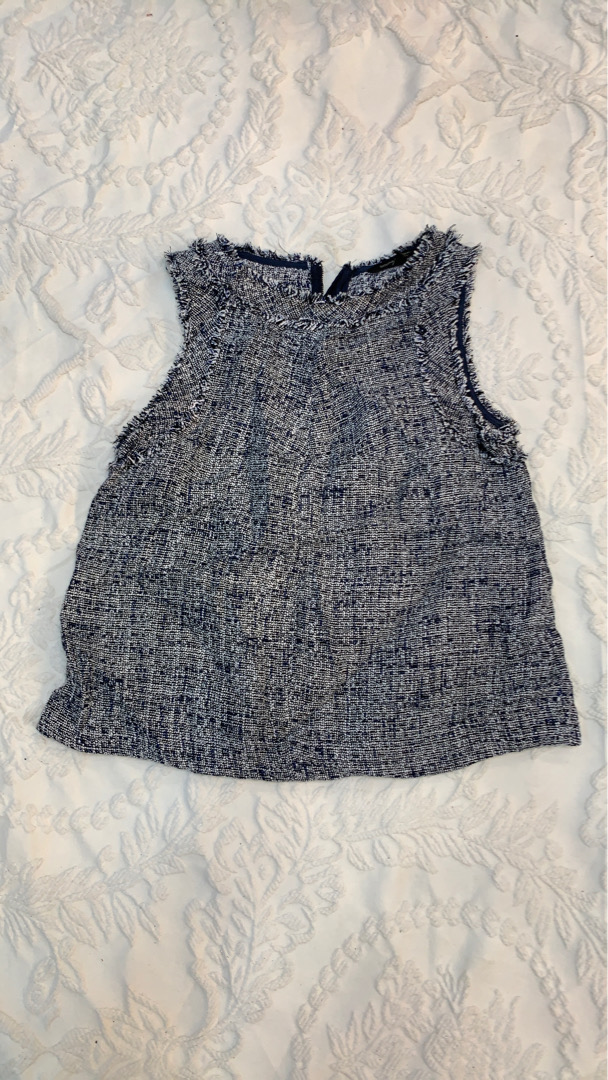 Banana Republic Sleeveless Tweed Top