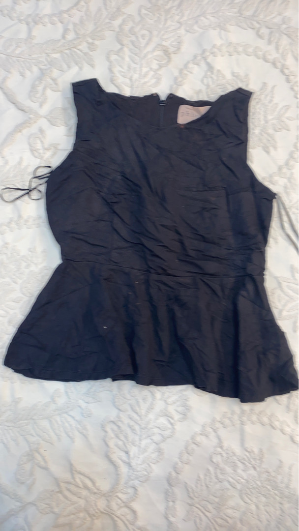 Philosophy Republic Clothing Black Sleeveless Pepl..