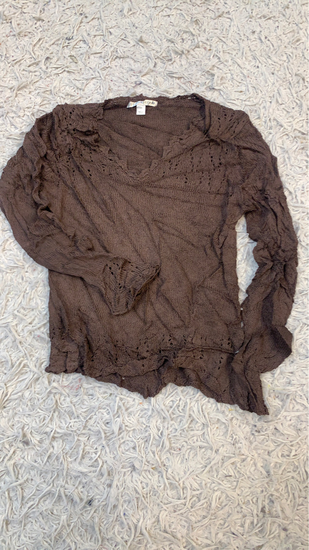 Cutter & Buck Brown Knit Top